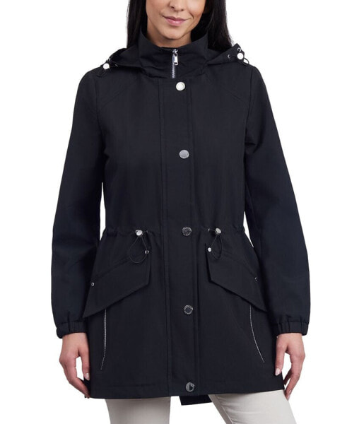 Women's Water-Resistant Hooded Anorak Coat