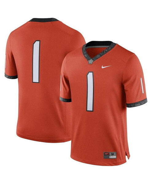 Men's #1 Orange Oklahoma State Cowboys Alternate Game Jersey