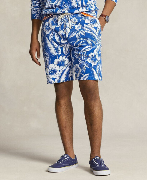 Men's 8.5-Inch Tropical Floral Spa Terry Shorts