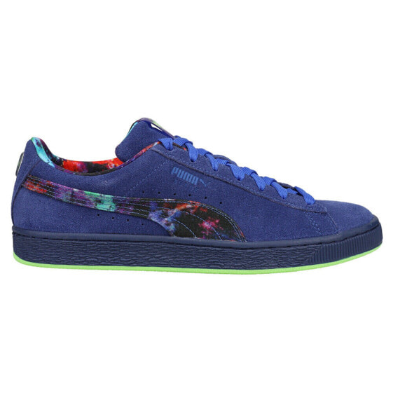 Puma Suede Classic Xxi Galaxy Lace Up Mens Blue Sneakers Casual Shoes 38778301