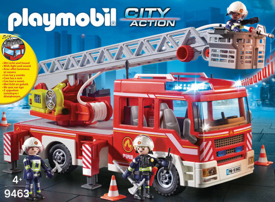 PLAYMOBIL Fire Ladder Unit - Truck - Indoor - 4 yr(s) - AAA - Plastic - Multicolour