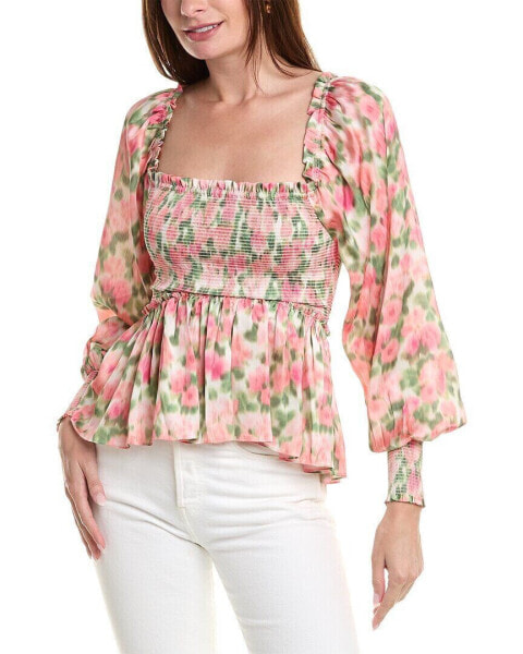 Rachel Parcell Smocked Blouse Women's