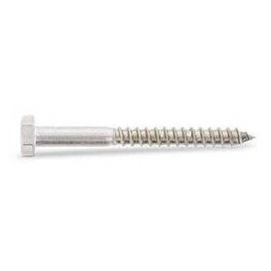 EUROMARINE VBTH DIN 571 A4 10x80 mm Hexagonal Head Wood Screw 10 Units