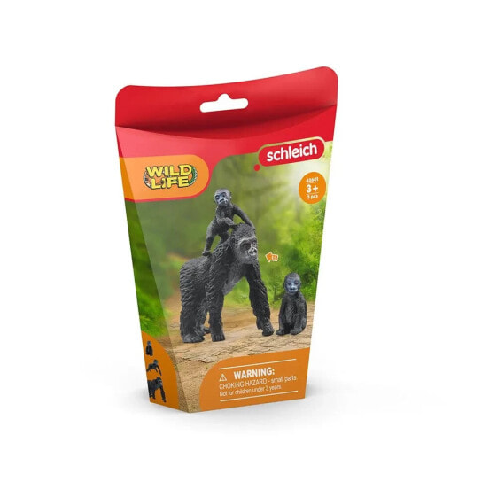 SCHLEICH Wild Life Gorilla Family doll