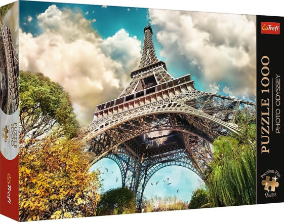 Trefl Puzzle 1000 elementów Premium Plus Wieża Eiffel Paryż Francja