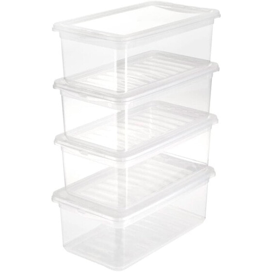 KEEEPER Bea Collection 5.6L Storage Box 4 Units