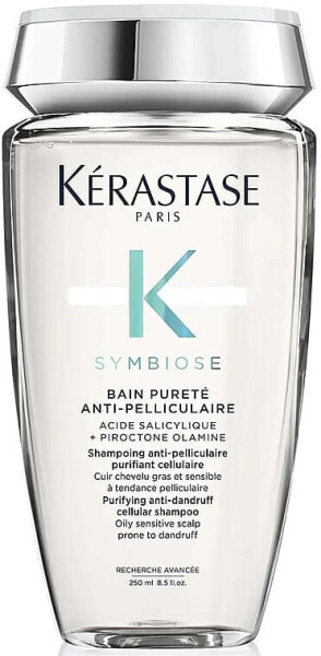 Anti-Schuppen-Shampoo für fettige und empfindliche Kopfhaut - Kerastase Symbiose Bain Purete Anti-Pelliculaire 250 ml