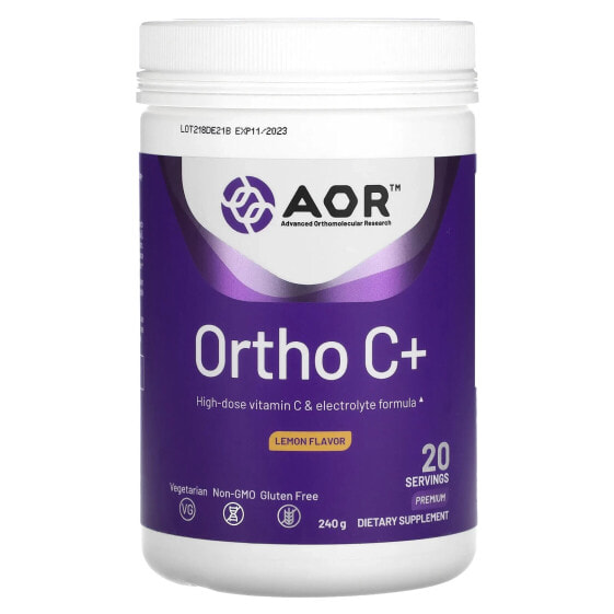 Advanced Orthomolecular Research AOR, Ortho C+ , Lemon , 8.47 oz (240 g) (Товар снят с продажи) 