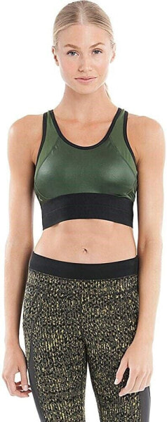 Lole 168311 Womens Pascale Scoop Neck Racerback Sport Bra Greens Size X-Small