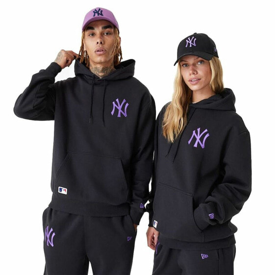 Толстовка с капюшоном унисекс New Era League Essentials New York Yankees Чёрный