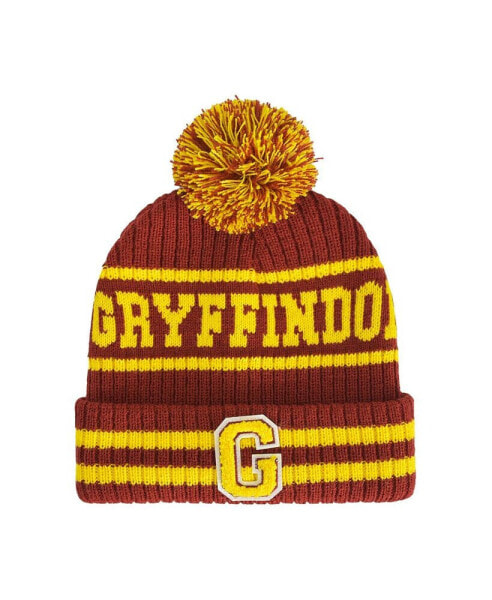 HARRY POTTER GRYFFINDOR COLLEGIATE POM CUFF BEANIE