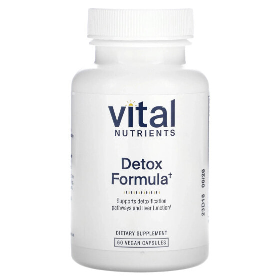 Vital Nutrients, Формула детоксикации, 60 веганских капсул