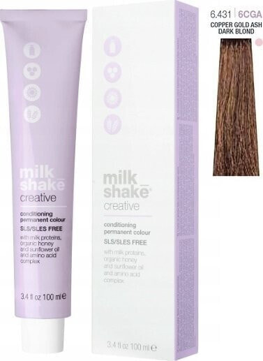 Milk Shake Milk Shake, Creative, SLS/SLES-Free, Permanent Hair Dye, 6.4316CGA Exotic Dark Blond, 100 ml For Women