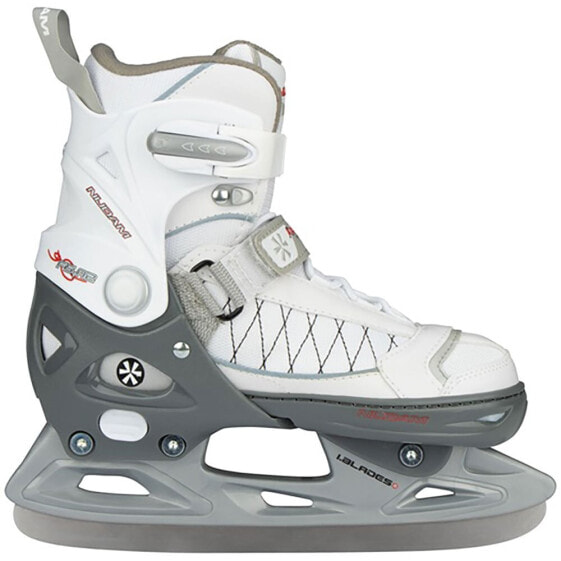 NIJDAM Semi Soft Boot Adjustable Ice Hockey Ice Skates Girls