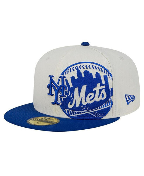 Men's Cream/Royal New York Mets Lonestar 59FIFTY Fitted Hat