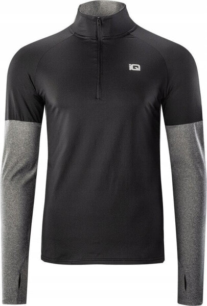 IQ BLUZA IMMO BLACK/GREY MELANGE L