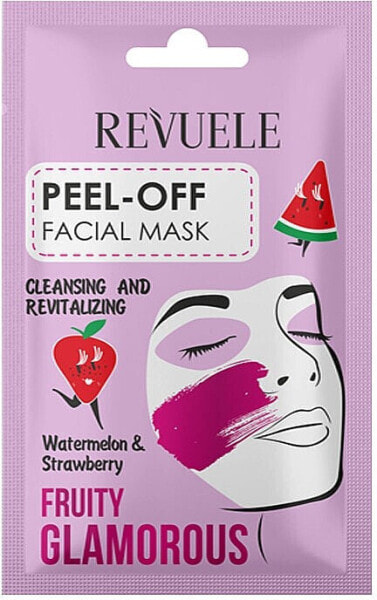 Revitalisierende Peel-Off-Gesichtsmaske mit Wassermelone und Erdbeere