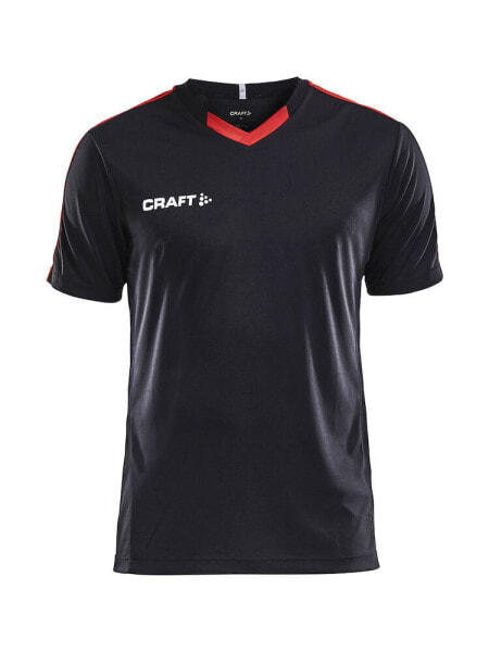 Craft Tshirt Progress Jersey Contrast M XL Black/Bright Red