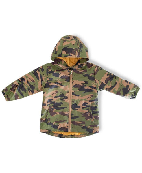 Toddler Boys Camo Rain Coat