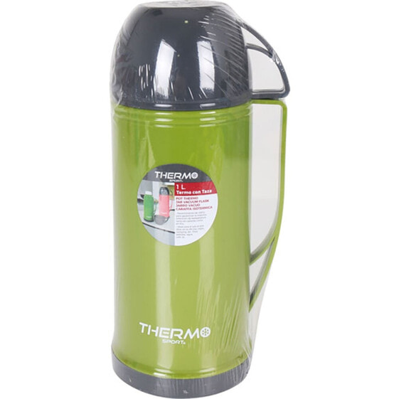 THERMOSPORT Plastic Thermos With Cup 1L