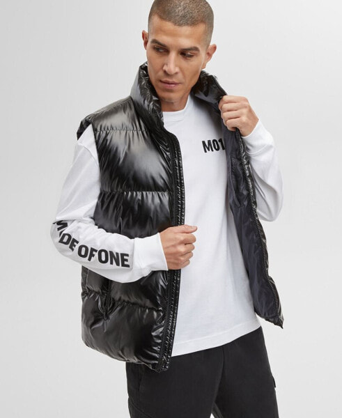 Men's Solid Puffer Vest, Created for Macy's