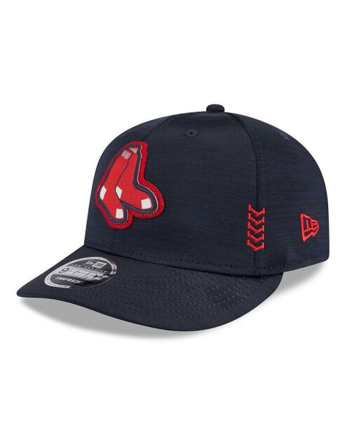 Men's Navy Boston Red Sox 2024 Clubhouse Low Profile 59FIFTY Fitted Hat