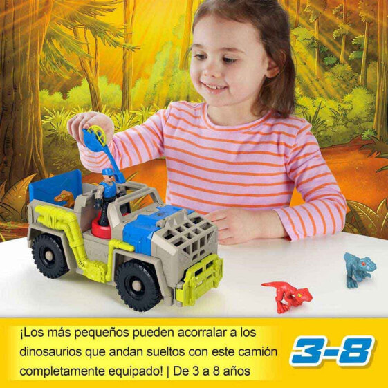 IMAGINEXT Dinosaur Transport Truck And Figures Playset