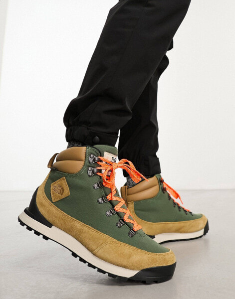 The North Face Back-To-Berkeley IV waterproof hiking boots in khaki and stone