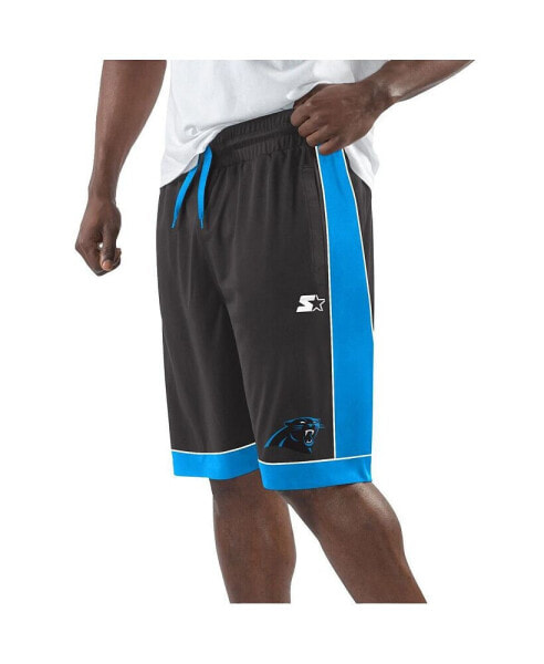 Men's Black/Blue Carolina Panthers Fan Favorite Fashion Shorts