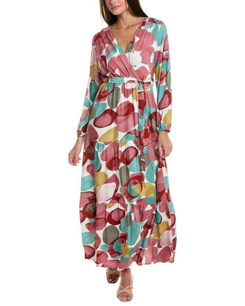 Anna Kay Patches Silk-Blend Maxi Dress Women's