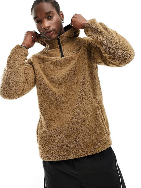 Columbia Rugged Ridge III fleece hoodie in brown