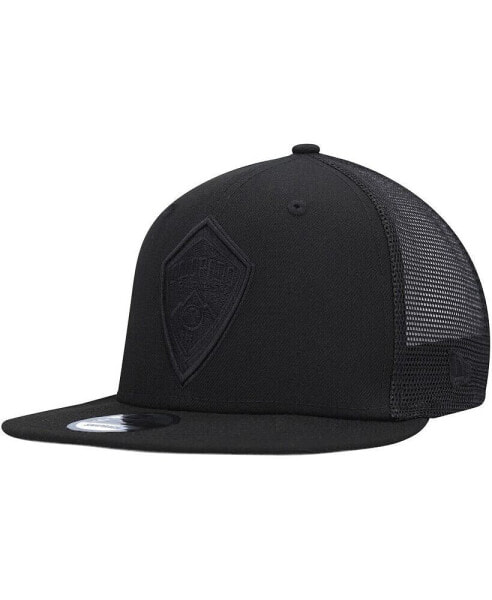 Men's Black Colorado Rapids Logo Classic 9FIFTY Trucker Snapback Hat