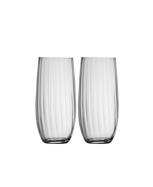 Galway Crystal Erne Hiballs, Set of 2