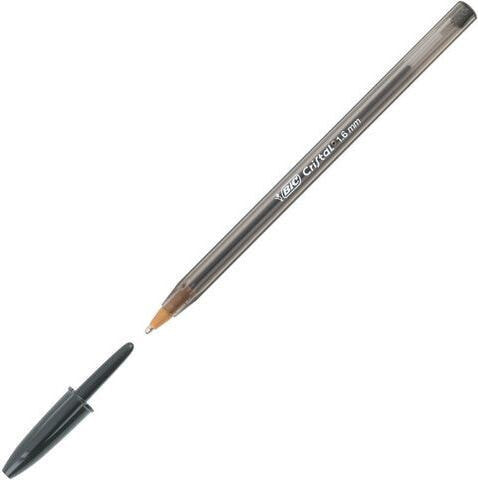 Bic Długopis CRISTAL LARGE jednorazowy 1,6 mm czarny (BIC774)