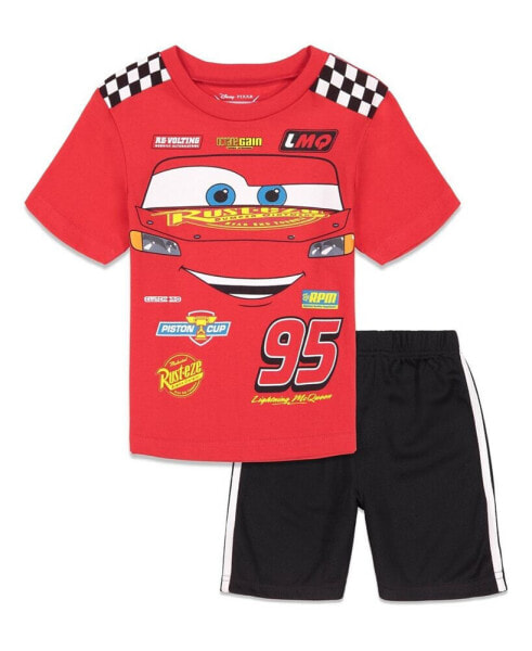 Boys Lion King Cars T-Shirt and Mesh Shorts Outfit Set to (18 Months - 10-12)