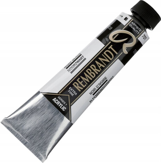 Artequipment Rembrandt Acrylic Colour Tube Ivory Black 701