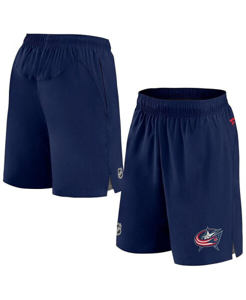 Men's Navy Columbus Blue Jackets Authentic Pro Rink Shorts