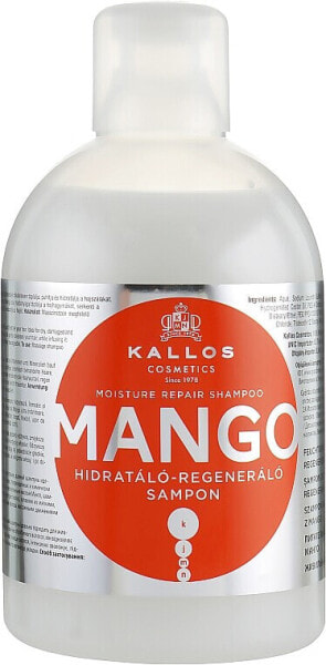 Feuchtigkeitsspendendes und regenerierendes Shampoo mit Mango