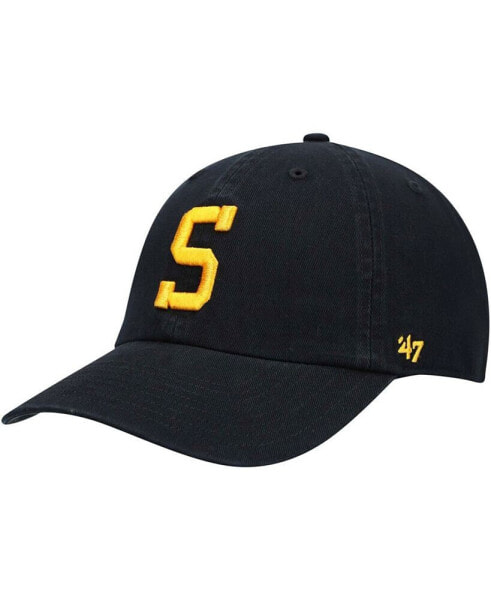 Men's Black Pittsburgh Steelers Clean Up Alternate Adjustable Hat