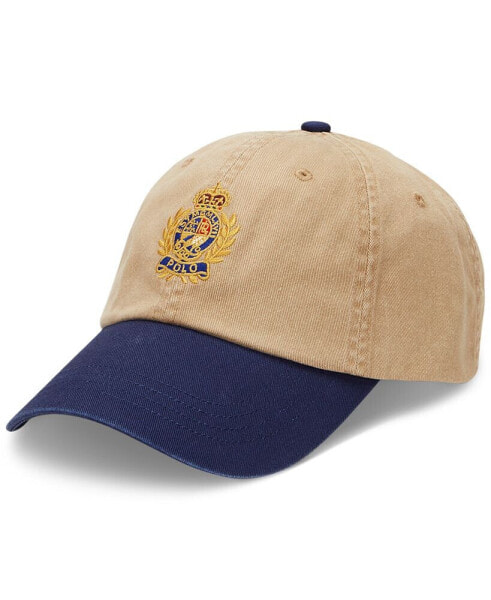 Men's Two-Tone Crest Twill Ball Cap