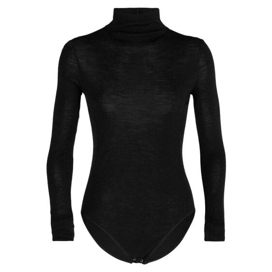 ICEBREAKER Queens High Neck Merino Bodie