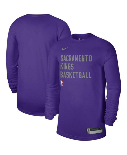 Men's and Women's Purple Sacramento Kings 2023/24 Legend On-Court Practice Long Sleeve T-shirt