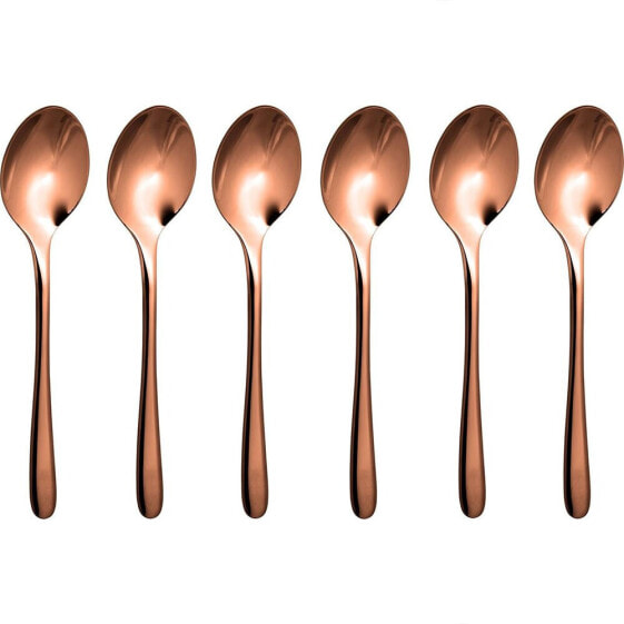 SAMBONET Taste PVD Espresso Polished Stainless Steel Spoon Set 6 Units