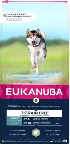 EUKANUBA EUKANUBA dorosły duża rasa bez zbóż jagnięcina - sucha karma dla psa - 12 kg