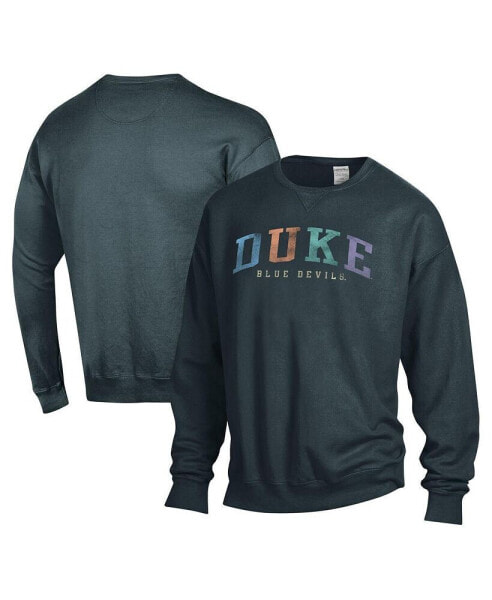 Men's and Women's Gray Duke Blue Devils Oversized Pullover Sweatshirt