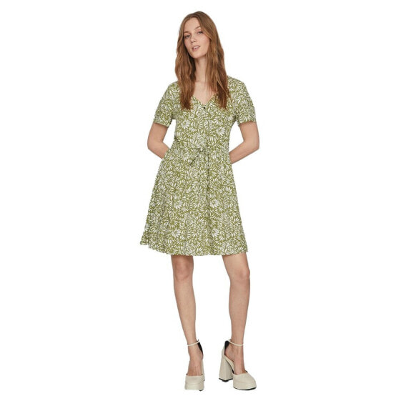 VILA Lise Jane Short Sleeve Short Dress