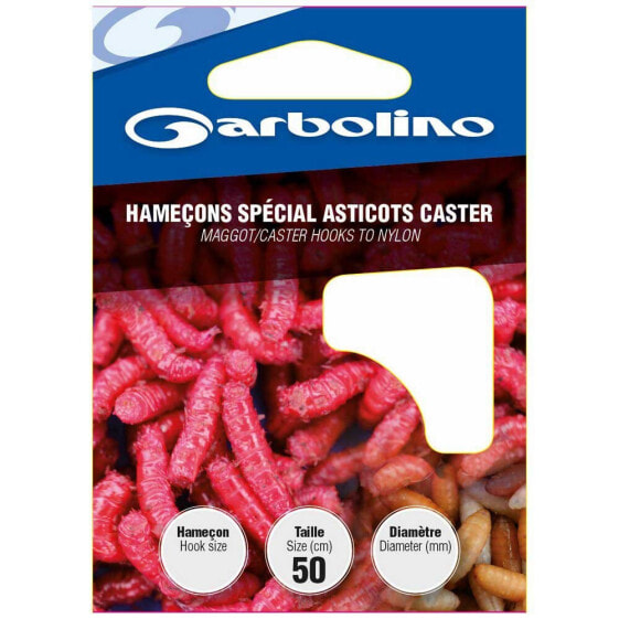 GARBOLINO COMPETITION Coup Special Asticots Caster Nylon 10 Tied Hook