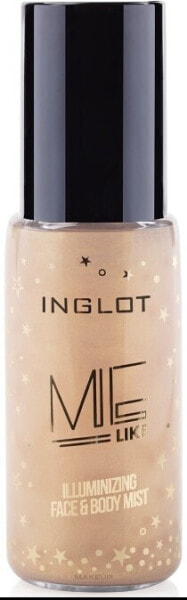 Make-up-Fixierer mit Schimmereffekt - Inglot Me Like Illuminixing Face & Body Mist 303