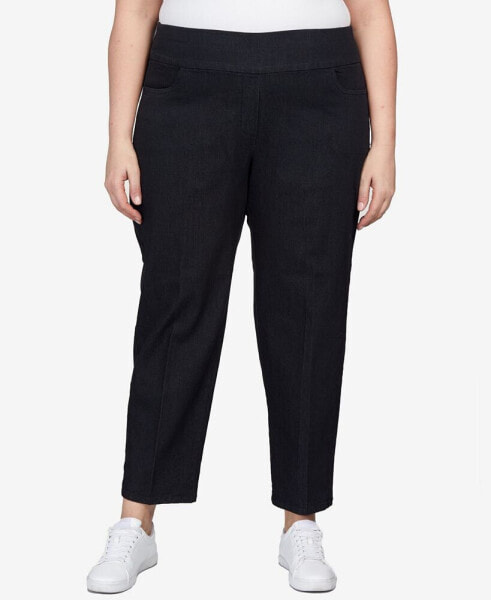 Plus Size Super Stretch Mid-Rise Short Length Pant