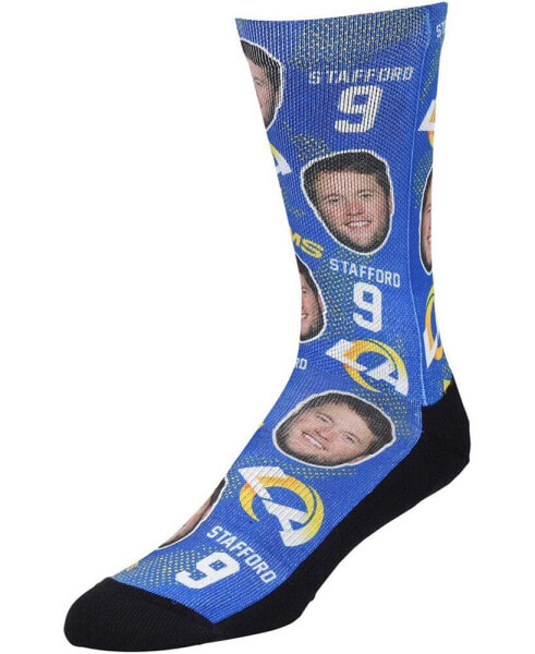 Men's Matthew Stafford Los Angeles Rams Football Guy Multi Crew Socks